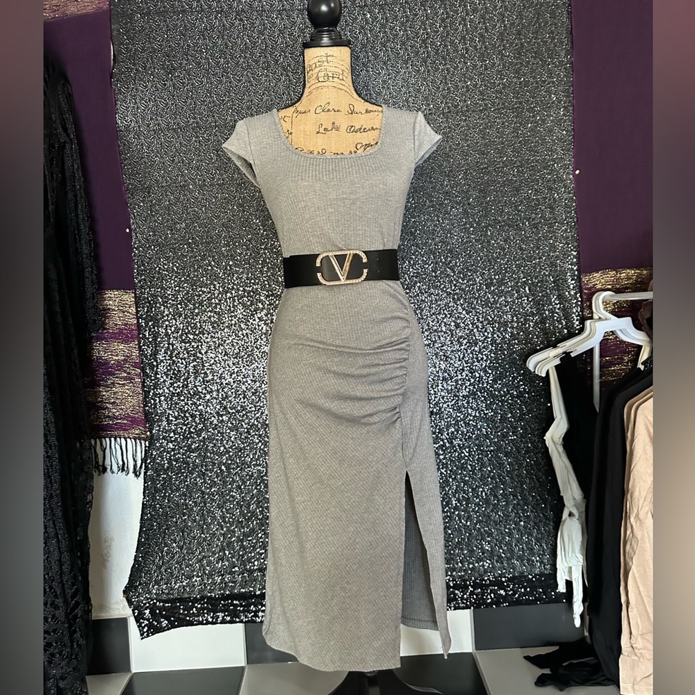 Grey Long Dress, NWT